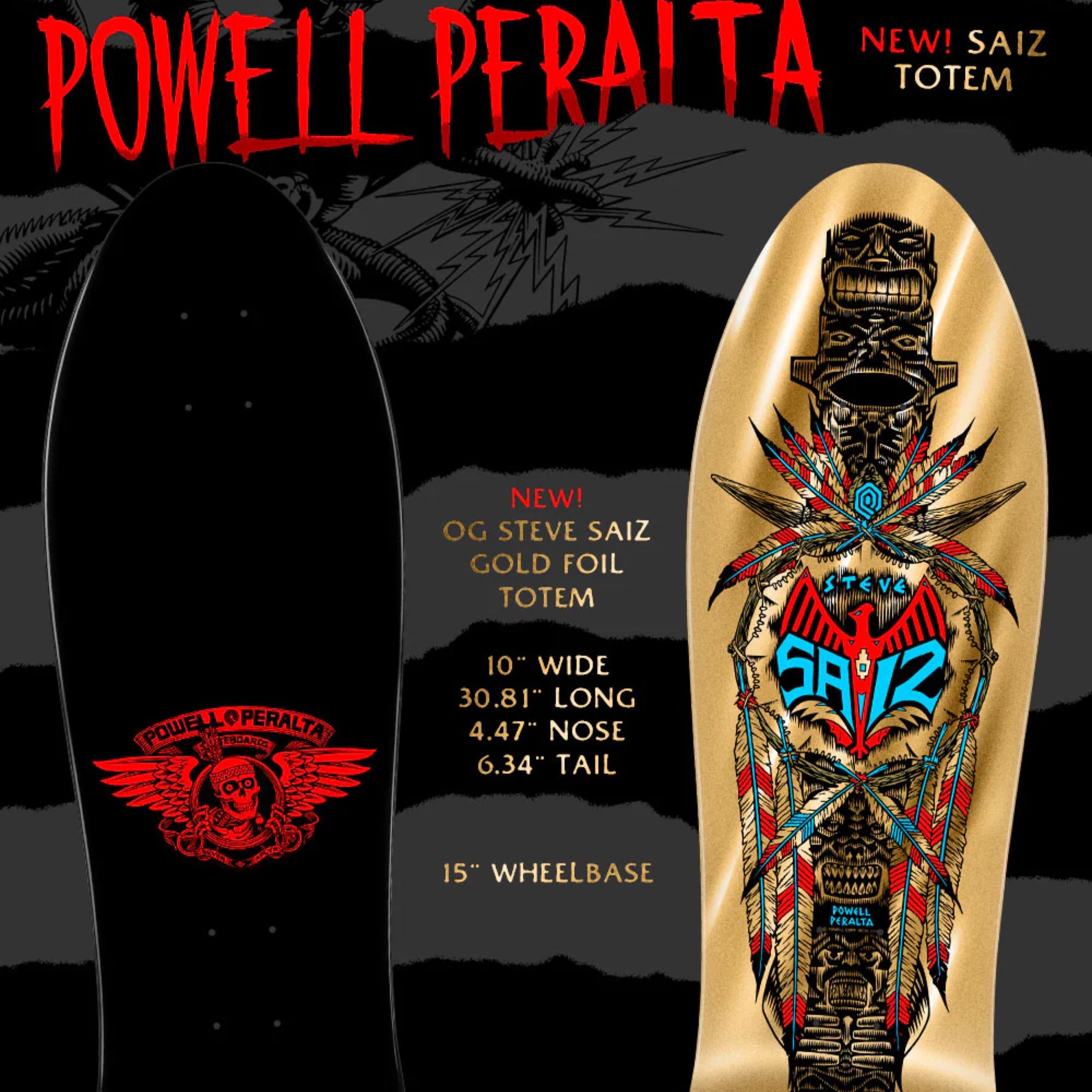 Powell Peralta - Saiz Totem Deck '06' (10) | Havoc Skate Shop